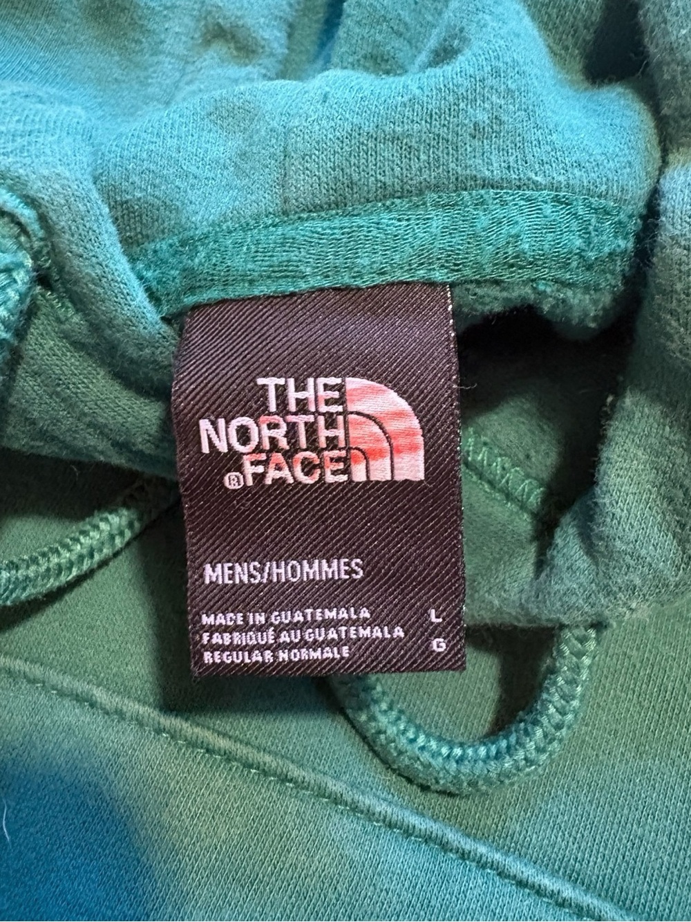 THE NORTH FACE Men’s Teal Green Logo Pullover Hoodie Size Large — SUPER COMFY!!! - Picture 8 of 11